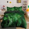 Green Nature Weed Leaves Comfortable Duvet Quilt Cover Pillowcase Bedding Set Children Bedroom Decoration Home Textile