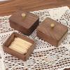 with Cover Desktop Toothpick Box Walnut wood Dental Floss Box Floss Stick Organizer  Home