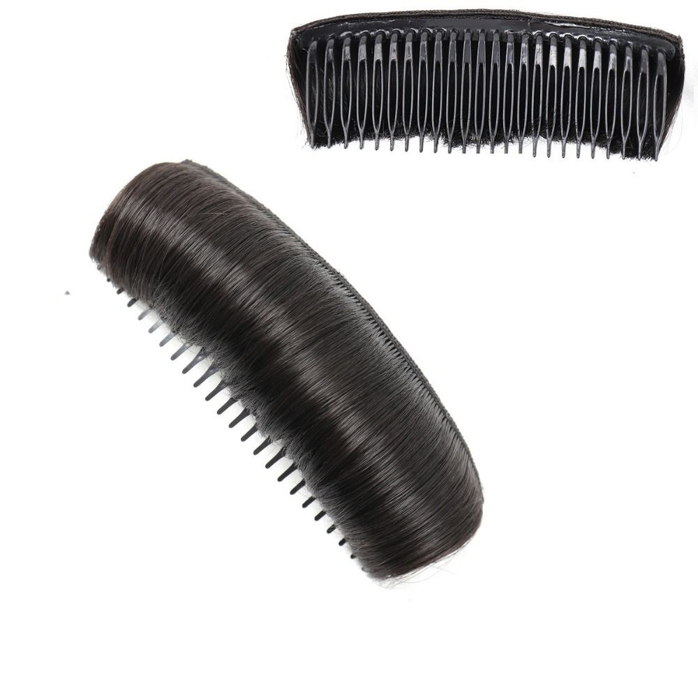 False Hair Clip Fluffy Hair Clip Pad Synthetic Hair Wig Cushion Invisible Hair Bun Women