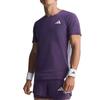 Adidas T Shirts Men's Purple Crew Neck Moderate JV7171