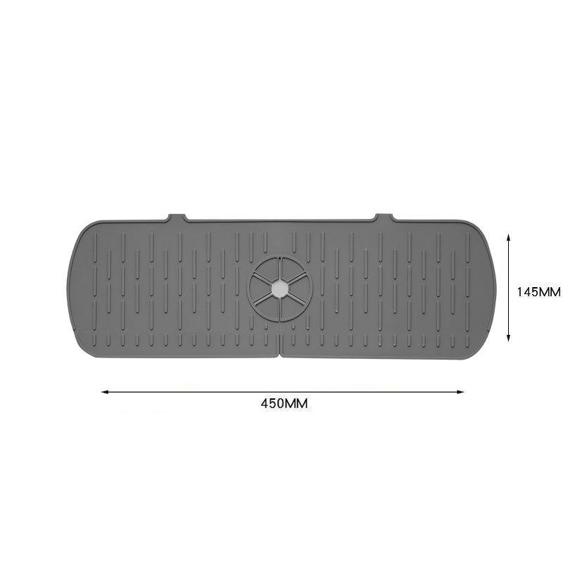 Кухонный силиконовый коврик для смесителя, коврик для сбора воды, коврик для раковины, большой размер, брызговик, протектор столешницы для сушки, ванная комната