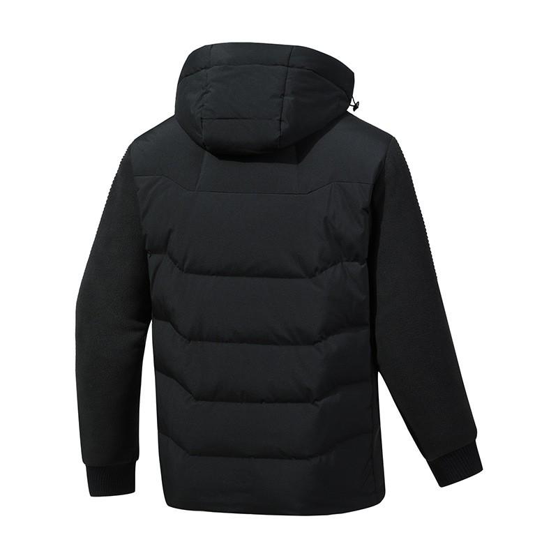 Mens Lightweight Waterproof Hooded Down Jacket Running Fitness Outdoor Sports Fall Winter