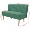 Canapé - vidaXL - 2 places - Tissu Vert - Design Contemporain - Confort Moelleux