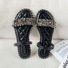Модные Классические Роскошные Сандалии 2024 Женские Летние Самые Продаваемые Плоские Сказочный Стиль Модные Верхняя Одежда Высококачественные Тапочки Больших Размеров 43