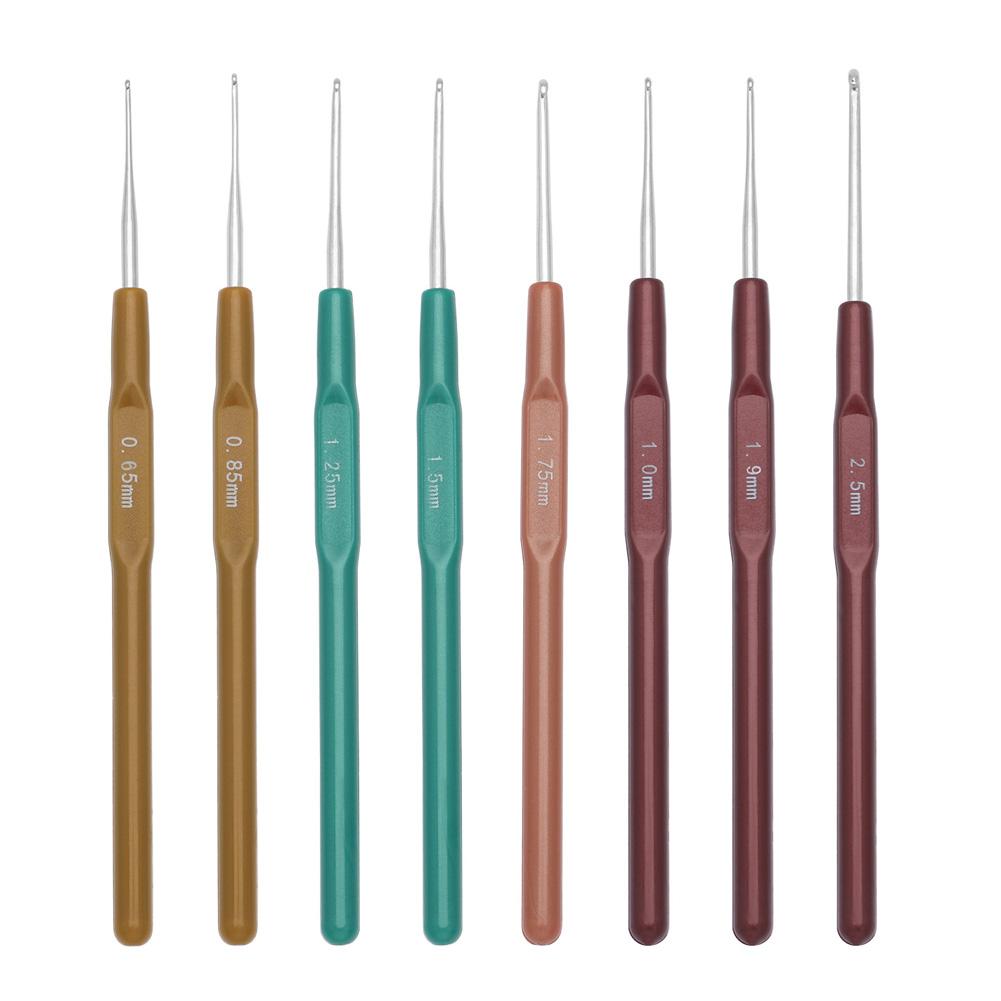 8Pcs Knitting Needles Kit 0.6-1.75mm Sewing Needles Tool Yarn Craft Knitting Needles Sweater Weave Sewing Tool
