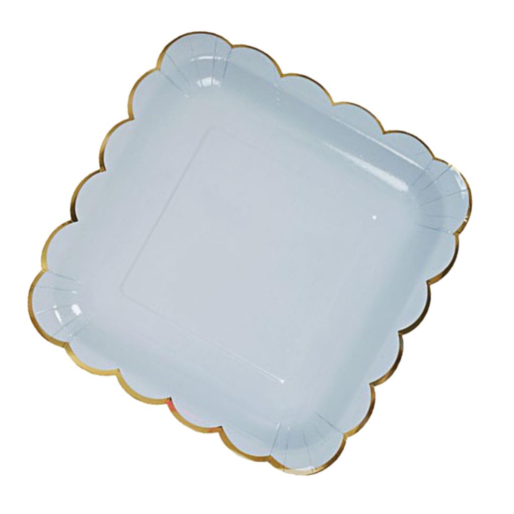 8 шт. Штампованная одноразовая посуда С Днем Рождения Декор для вечеринки Детская свадьба день рождения Одноразовая посуда Бумажная тарелка