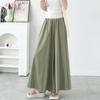 Новые летние тонкие брюки А-силуэта с высокой посадкой, повседневные широкие брюки, плиссированные брюки-юбка
