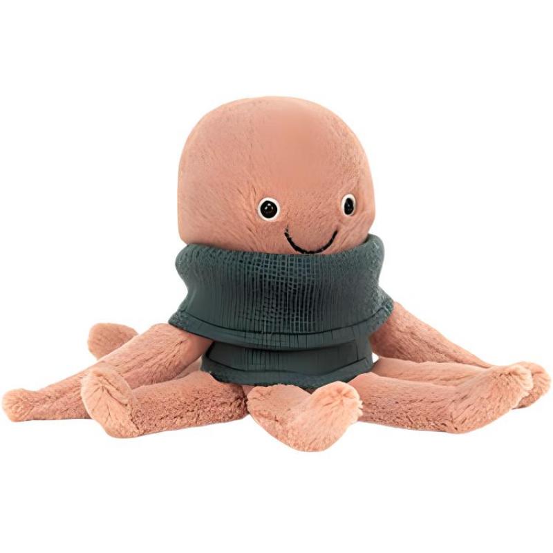 Jellycat Свитер Серии Океан Осьминог k Кукла Плюшевая Кукла Высотой 20 см