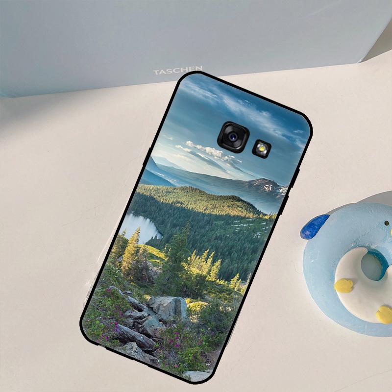 Чехол 'Лесной покров горной вершины' для Samsung J1 J3 J5 J7 A3 A5 2016 2017 J4 J6 A6 A8 Plus J8 A7 A9 2018 Coque