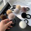 Mink Fur Ball Rope Female Korean Cute Simple Plush Hair Rope Headdress Online Celebrity Temperament Hair Band Elastic Hair Accessories.