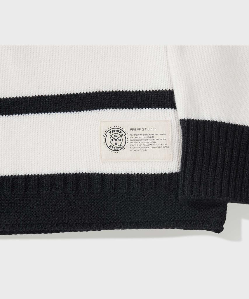 FFEFF STUDIO Venezia Wool Zip-Up Knit (Ivory)