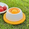 Миска для лизания для питомцев, диспенсер для жидкого лакомства, лизательный мяч для собак, нескользящая миска-медленееда с вращающимся шариком