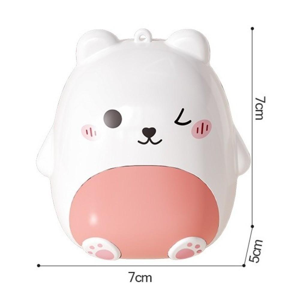 Cartoon Bear Drug Storage Case 5 Grids Mini Pill Organizer Portable Pill Dispenser Box for Travel