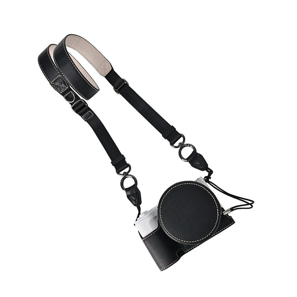 Сумка для камеры ZVE10II с отпечатком ладони, чехол из ПУ кожи на половину корпуса для Sony ZVE10 Mark II ZVE10M2 ZVE10II 16-50mm с крышкой для объектива