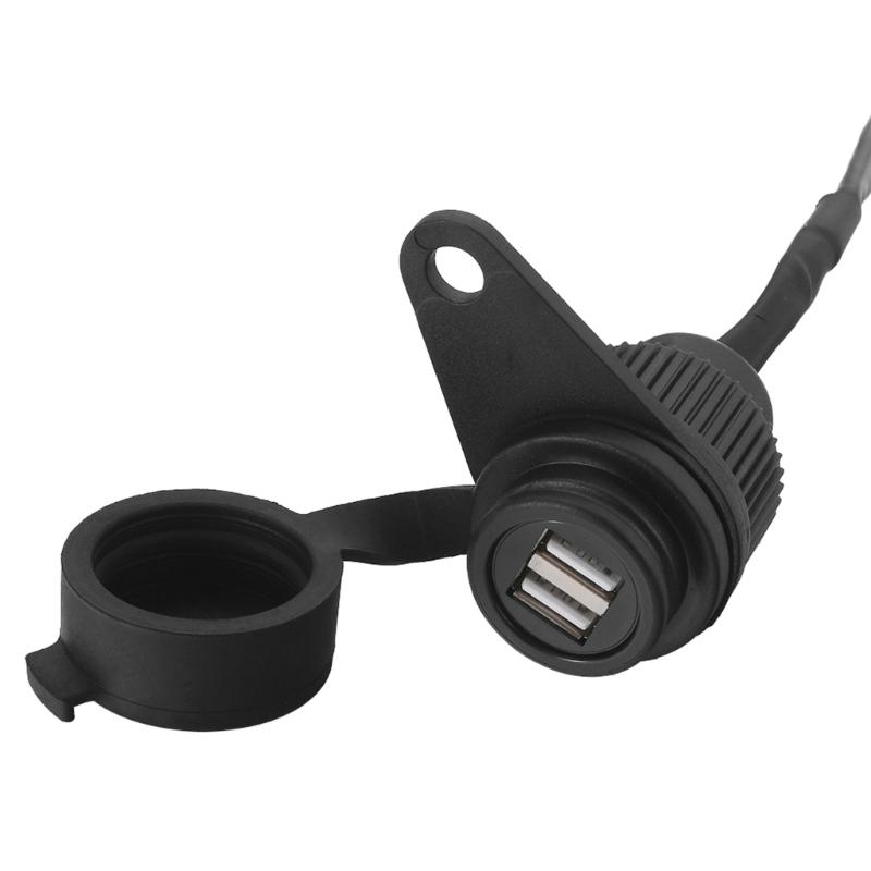 Зарядные устройства для телефонов для мотоциклов, двойной USB-адаптер с водонепроницаемой крышкой, USB-зарядные устройства для R1200GS R1250GS F700GS