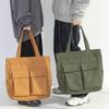 Canvas Bag Large Capacity Men Women's Shoulder Bag Student Class Hand Tote Bag