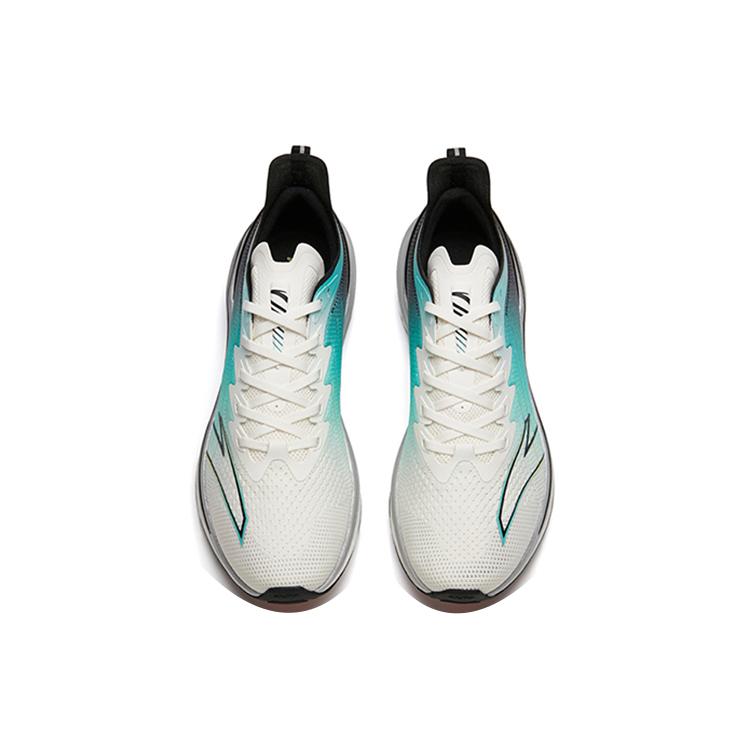 Anta MACH 1.0 Мужские кроссовки для бега Низкие Ivory White/Fluorescent Water Green/Black 112215566-4