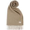 Elensia Cashmere Scarf with Gift Solid Available In 9 Colors for Men and Women 100% Bag, Washable, Brown,