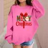 Children's Fashionable Casual Long-sleeved Loose Christmas Print Pullover Sweatshirt