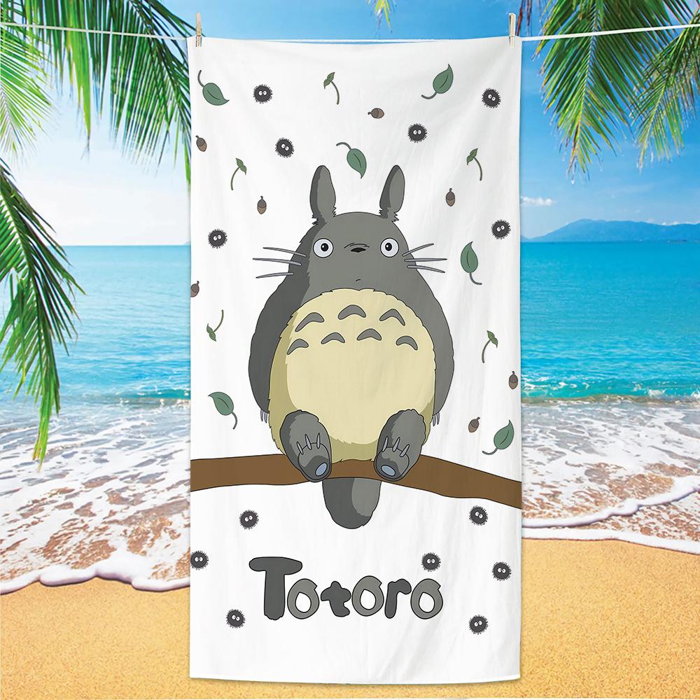 Send Cartoon Animation Chinchilla Beach Towel Microfiber Digital Printing Quick-Drying Beach Towel