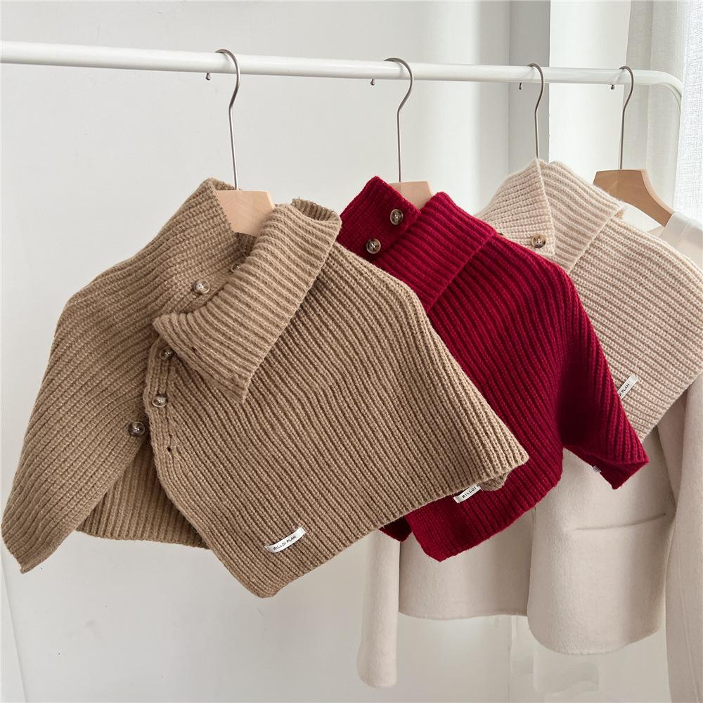 New Shoulder Scarf Shawl Women'S Fake Collar Shoulder Protection Scarf Air-Conditioned Room Camisole Decoration Paired With Neck Protection Knot