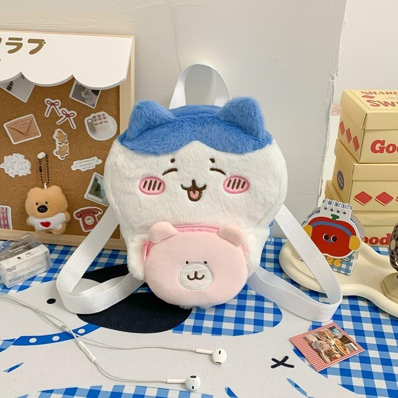 Chiikawa Cute Embroidered Pvc Mini Bucket Bag With Inner Zipper Pocket For Daily Wear