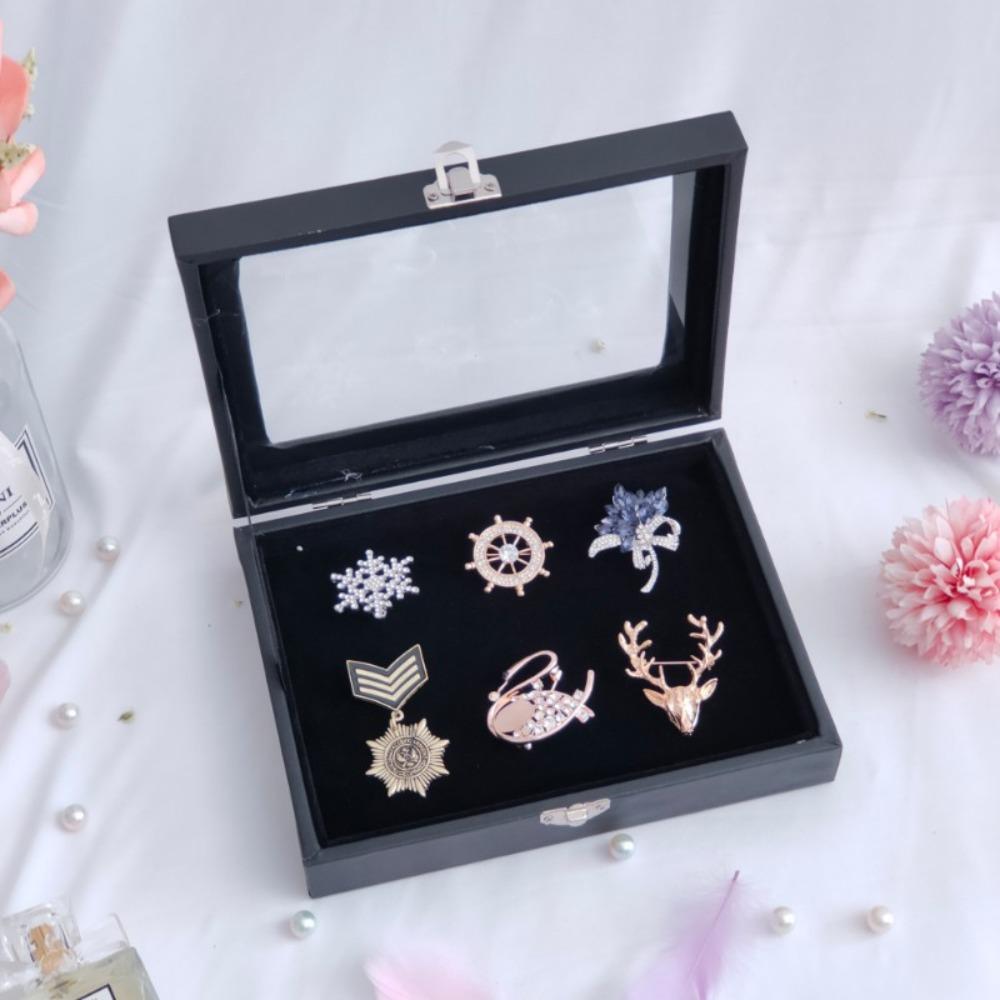 Exhibition High-Capacity Chest Pin Display Box Jewelry Case Medal Display Case Badge Storage Box