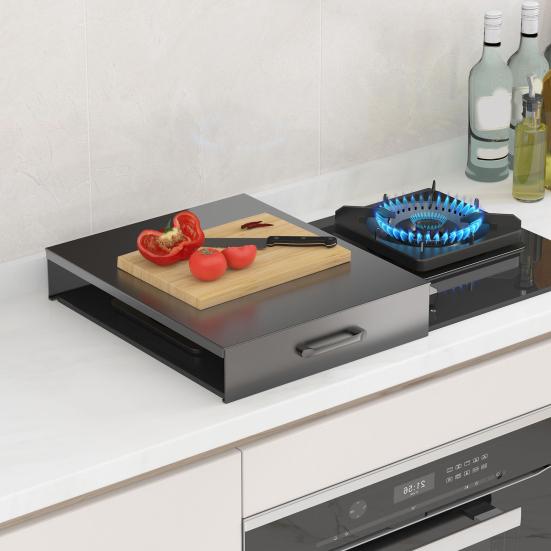 Gas Stove Cover Board with Handle Waterproof Heat-Resistant Easy To Clean Electric Stove Burner Cover Protector