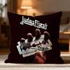 Fashion J-JJudas Priest Cushion Cover Soft Washable Pillow Case Multi-Scene for Couch Bed Travel Office Use