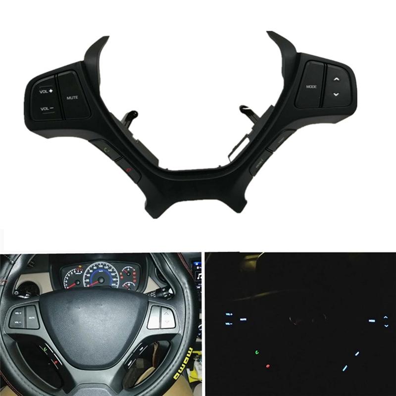Premium Car Steering Wheel Switch For Hyundai I10 2014 2015 2016 2017 Steering Wheel Audio Control Button Replacement Accessorie