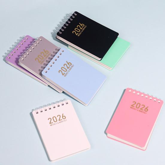 Ежедневник 2026 года формата А7 карманного размера, блокнот на спирали, для юристов, медсестер, для эскизов, органайзер задач для работы, учебы, планирования