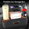 Многофункциональный ящик для хранения на спинке сиденья автомобиля с держателем для бутылок, большой емкости, универсальный, легкий