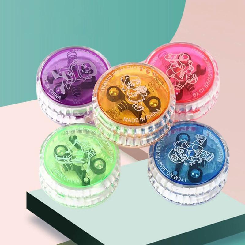 Детская игрушка-мяч йо-йо с высоким откликом, светодиодный мяч йо-йо, детский бросок, возврат, развивающий палец, подарок, игрушка для координации рук и глаз