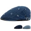 New Ripped Denim Vintage Beret Women Flat Visor Hat Spring Autumn Casual Fashion Newsboy Cap Men Single Layer Berets Adjustable