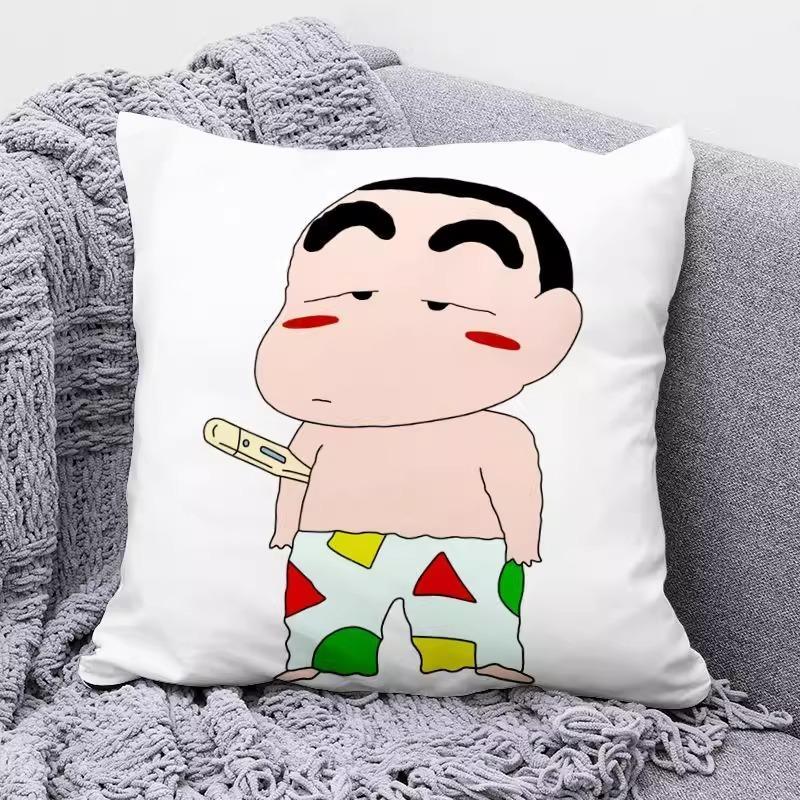 Милые наволочки с мультяшным принтом Crayon Shin-chan для уютного сна! Наволочка для диванной подушки, украшение комнаты, подарки