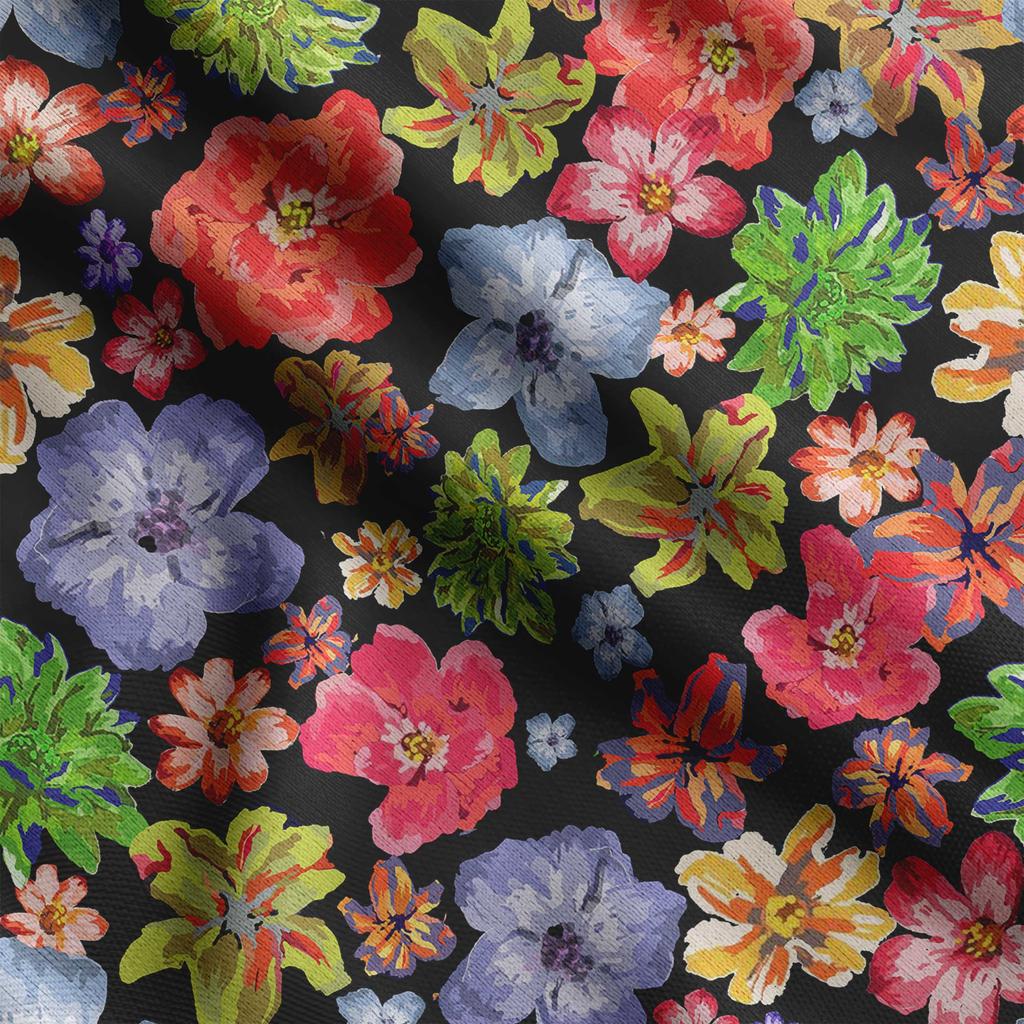 Soimoi Цветочный принт, хлопковый батист, ткань для квилтинга, продаваемая во дворе, хлопчатобумажная ткань средней плотности шириной 42 дюйма,