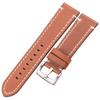 Genuine Leather Watchbands 18mm 20mm 22mm 24mm Black Dark Brown Women Men Cowhide Watch Band Strap Belt With Buckle