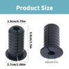 6Pcs Rubber Cable Routing Kits Protective Sleeve Furniture Wall Hole Bushing Wall Grommets for Cables Easy To Use