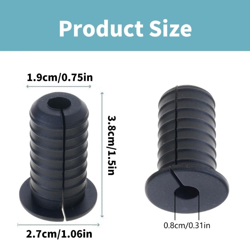 6Pcs Rubber Cable Routing Kits Protective Sleeve Furniture Wall Hole Bushing Wall Grommets for Cables Easy To Use