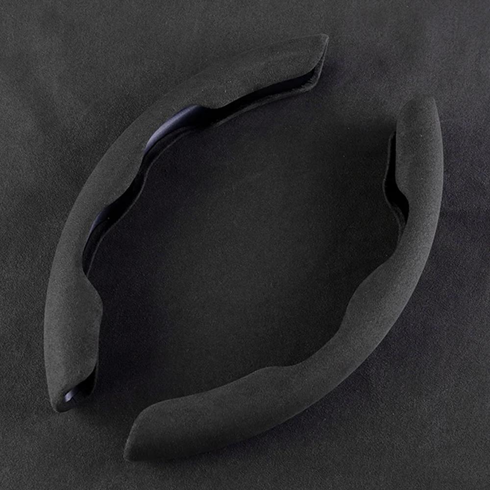 Car Suede Fluffy Steering Wheel Cover Non-Slip Auto Interior Accessories For Subaru Forester Outback Legacy XV Crosstrek WRX BRZ