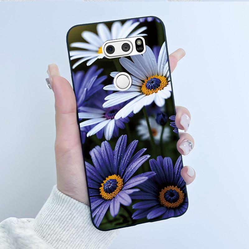 Чехол для LG V30 V30+ V30S V30S+ V35 V35+ ThinQ Тонкий Мягкий Черный Силиконовый Чехол Эстетичный Роскошный Милый Крутой Задняя Крышка для Мальчиков Девочек