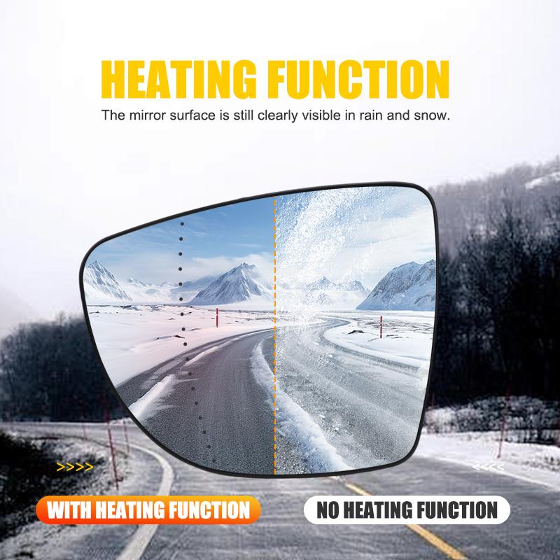 Авто Боковое Крыло Зеркало Заднего Вида С Подогревом Стеклянная Линза Для Renault Clio Iv 4 / Capt / Zoe 2012- Для Nissan Micra Leaf 2017-