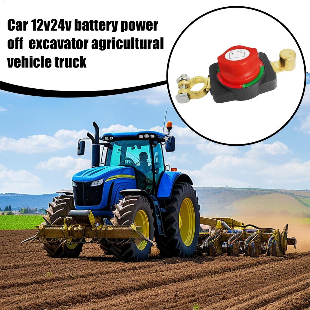 Car Battery Disconnect 24V/12V Heavy Duty Battery Shut off Anti-Leakage Isolator Replacement Parts Vehicle Accessories