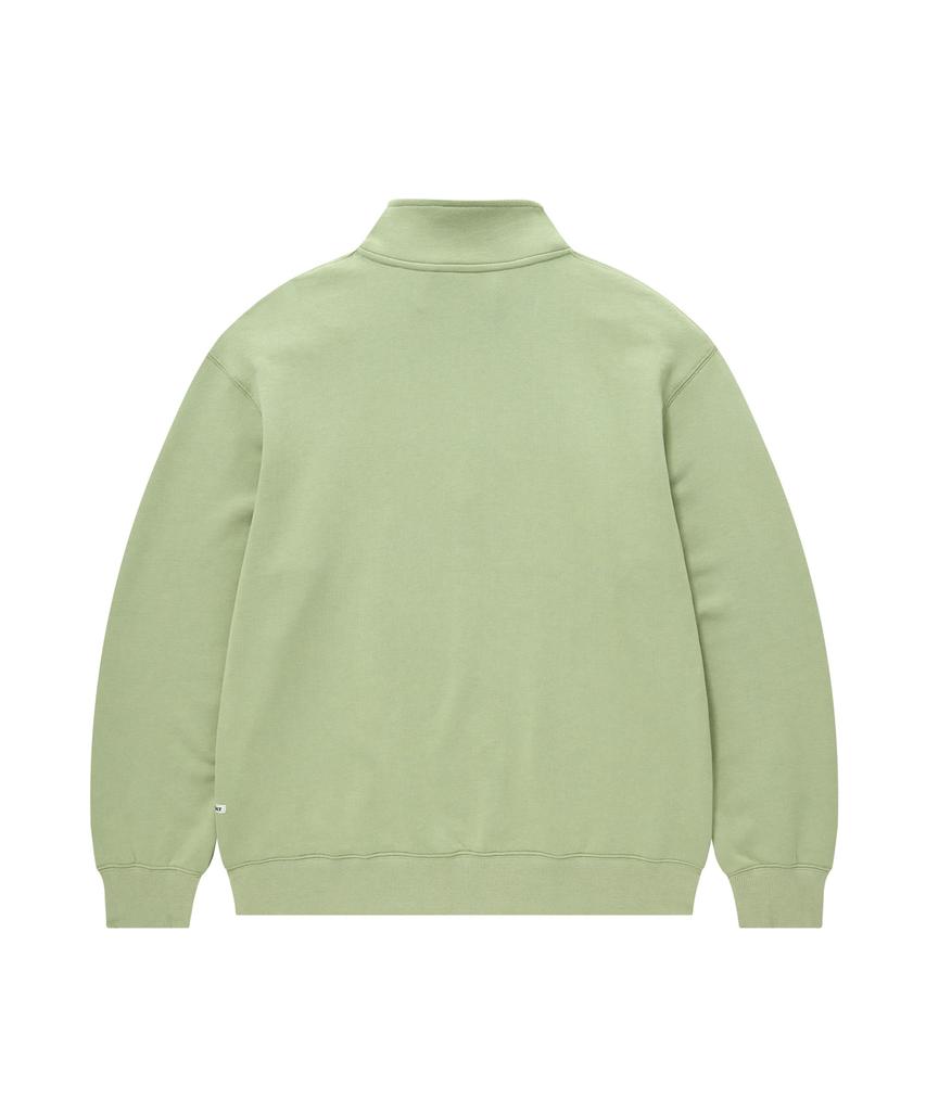 COVERNAT C Logo Half-Zip Sweatshirt Light Green