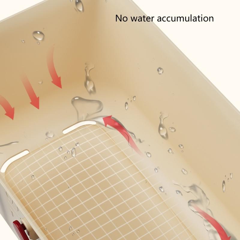 Дышащий Органайзер для Ванной Комнаты с Ручкой Портативная Корзина для Душа для Туалетных Принадлежностей и Ванных Принадлежностей