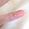 S925 Sterling Silver XINGX Necklace Female Niche Design Diamond Simple Graceful Clavicle Chain