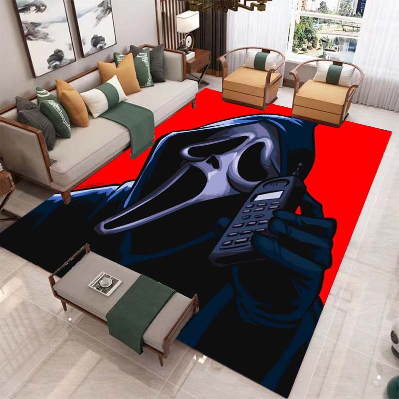 Ковер ужасов на Хэллоуин для гостиной, украшения дома, дивана, журнального столика, коврики, коврик для ванной комнаты, нескользящий напольный коврик