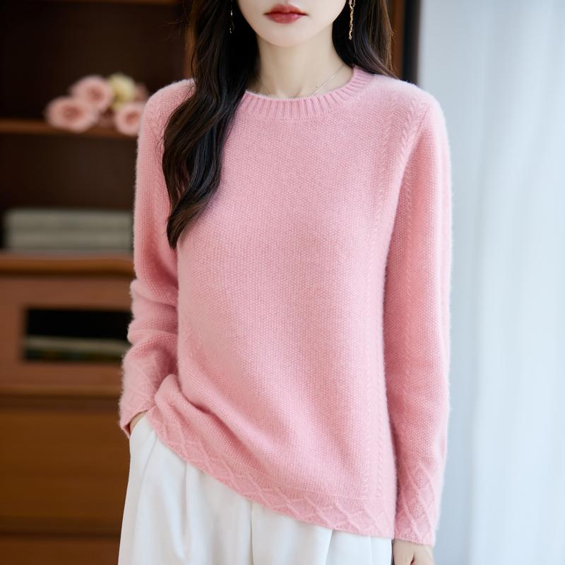 Женский кашемировый свитер Qinghe кашемир 30% кашемир 70% шерсть осенне-зимний пуловер теплый и модный