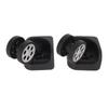 2pcs Luggage Wheels Replacement Locking 360 Degree Rotation Quiet Operation Flexible Universal