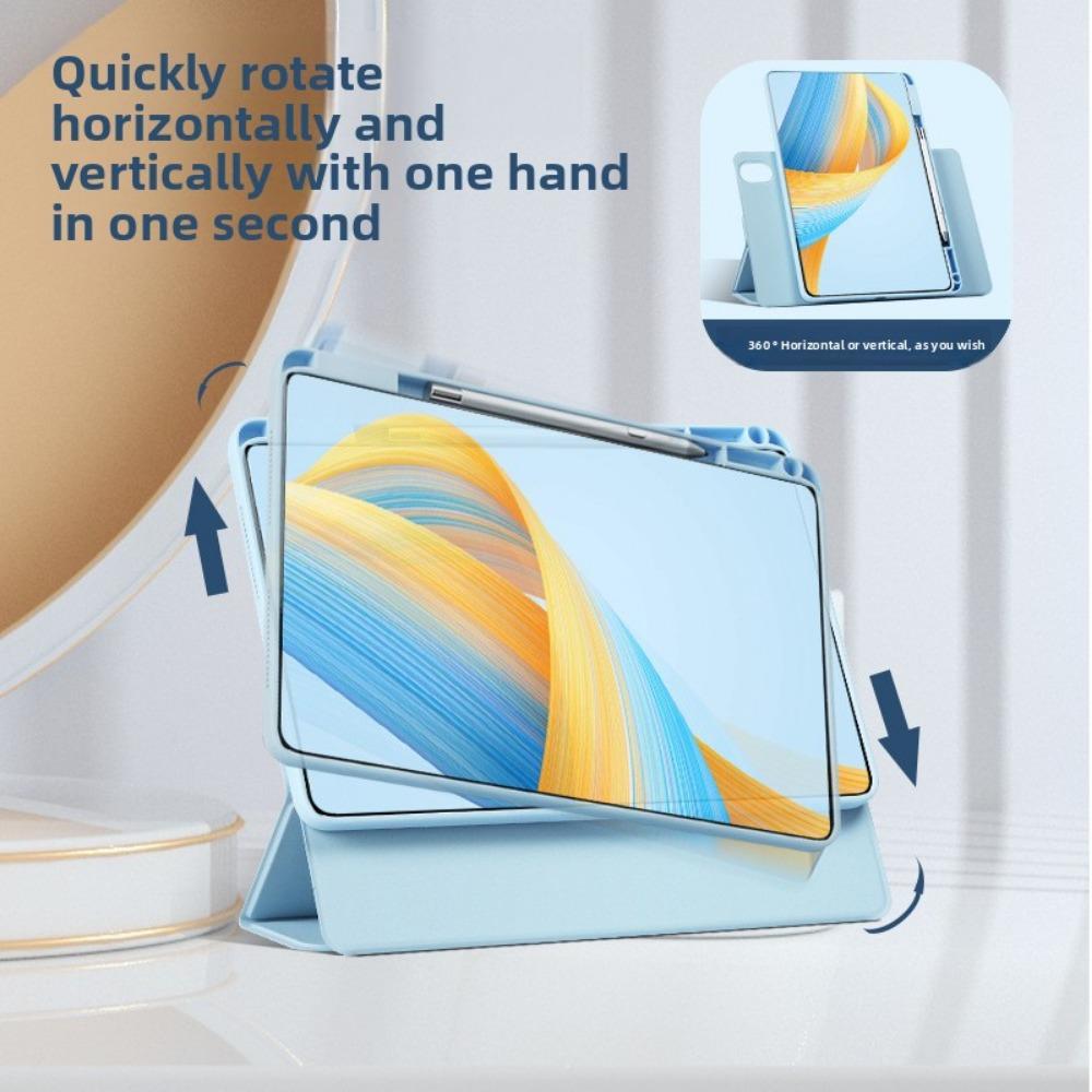 Кожаный чехол для Honor Pad GT2 Pro Magic Pad 3 с вращающимся на 720° магнитным кольцом V96 X7 Split X8A Обложка